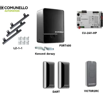 Pohon brány Sada pohonu pro posuvnou bránu do 400 kg, Comunello FORT400 (E)