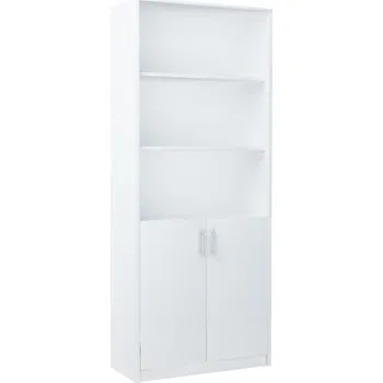 regál Policový regál MAX 5 s dvířky, bílá