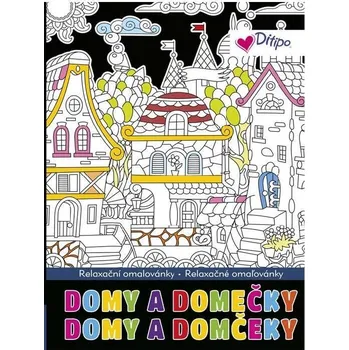 omalovánky Omalovánky relaxační, zlacené - Domy a domečky