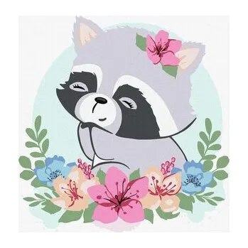 Set školních potřeb Malowanie po numerach - Szop Kwiatowy 30x30cm (pl, 2000, Ideyka)