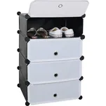 Organizér na boty PORET, černá/bílá