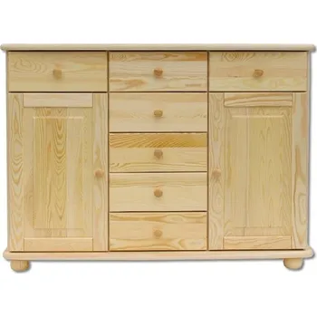 Komoda Komoda DK-153, 2D7S, masiv Barva: moření ořech