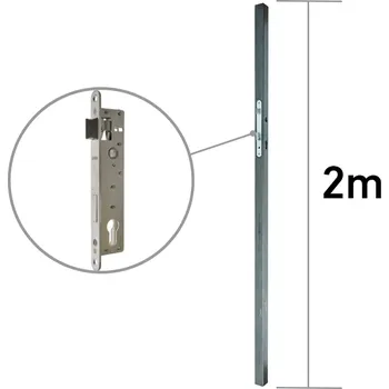 Stavební profil Profil 40x40x1,5 mm se zámkem, délka profilu 2 m