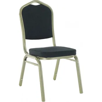 Konferenční židle ZINA 2 NEW stohovatelná, šedá/champagne