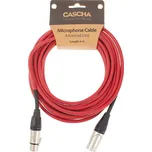 Cascha Advanced Line Mic Cable Red 6m + prodloužená záruka 3 roky