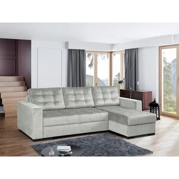 Sedací souprava Falco Rohová sedací souprava LINDA UNI rozkládací s úložný prostorem, světle šedá Paros 5