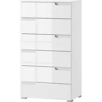 Komoda Komoda 6-zásuvková SELENE 3 bílá lesk