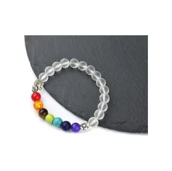 Náramek Náramek skleněný tmavý - Barvy čaker