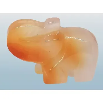 Slon pro štěstí z achátu 4 x 2,5 cm
