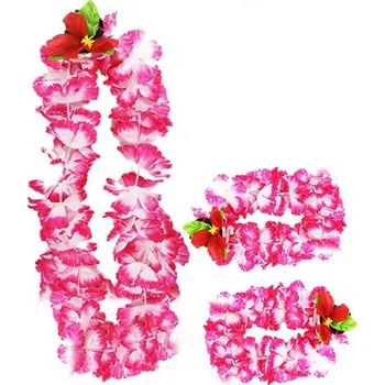 Sada Havaj růžová - náhrdelník s náramky