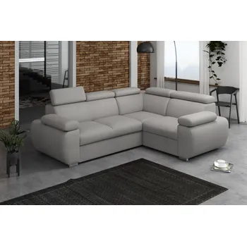 Sedací souprava Falco Rohová sedací souprava BODIE, rozkládací s úložným prostorem, pravá, světle šedá/Mono 244