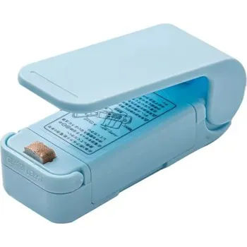 Přenosná mini zavařovačka s plastovým klipem | zatavovací clip - modrý