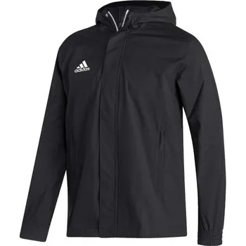 Pánská fotbalová bunda adidas ENTRADA 22 ALL WEATHER JACKET S Černá, Bílá