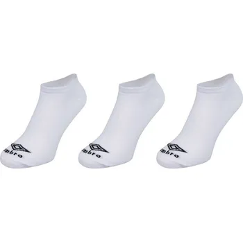 Ponožky Umbro NO SHOW LINER SOCK 3 PACK M Bílá, Černá