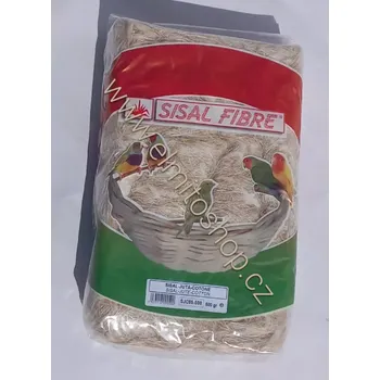 Krmivo pro ptáka SISAL FIBRE - Sisál - Juta - Bavlna 500g (Hnízdní materiál)