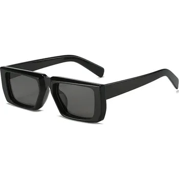Sluneční brýle Trendy obdelníkové sluneční brýle UV400 - Černá