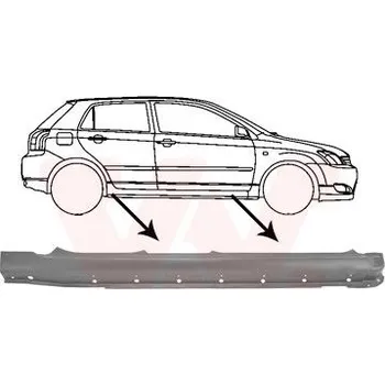 Prah karosérie Nástupní panel VAN WEZEL 5393104