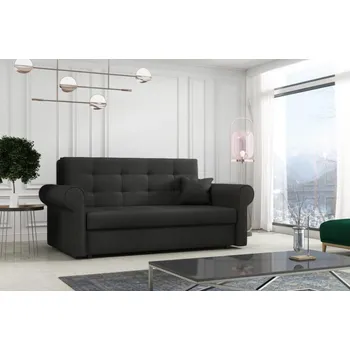 Pohovka Falco Rozkládací pohovka Vivian Silver III s úložným prostorem, černá Mono 248