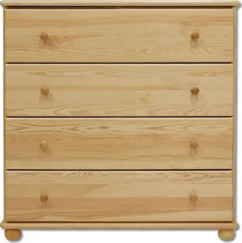 Komoda Komoda DK-119 se 4 zásuvkami, masiv Barva: moření olše