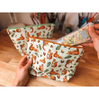 Penál ePiPí Kosmetická taštička - Veverky Barva zipu: oranžová