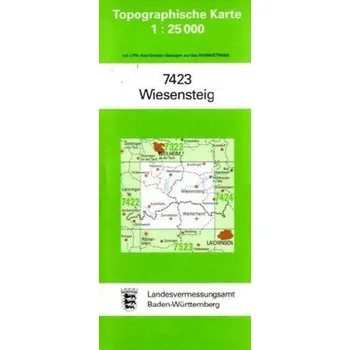 Topographische Karte Baden-Württemberg Wiesensteig