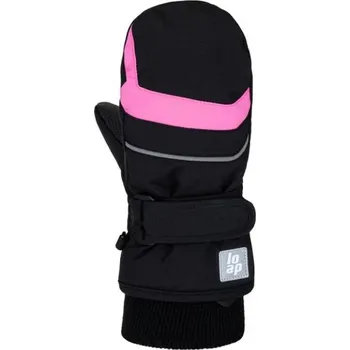 Rukavice Dětské palčáky LOAP RUTI 12 Černá, Růžová