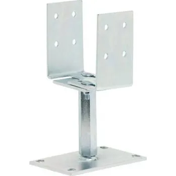 Tesařské kování Kotevní patka ve tvaru U s nastavitelnou základnou