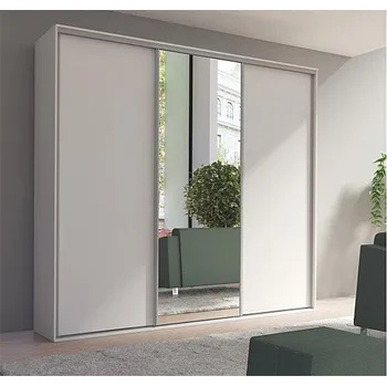 Šatní skříň Skříň GRANDIOZA šatní, 254cm Varianta: dub sonoma čokoládový / zrcadlo