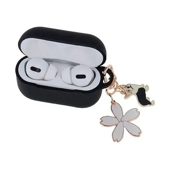 Pouzdro pro Apple Airpods Pro, s přívěskem, barva černá