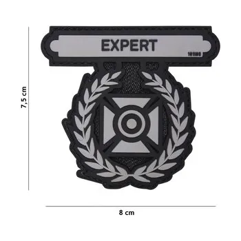 Nášivka Gumová nášivka 101 Inc Expert - šedá