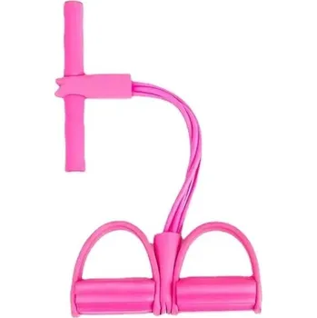 Odporové gumičky na posilování s expandérem do domácí posilovny - Růžová