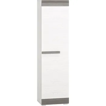 Šatní skříň Policová skříň LANTANA/BLANCO 03, borovice sněžná/šedá