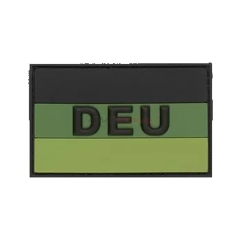 Nášivka Gumová nášivka Jackets to Go vlajka Německo - olivová