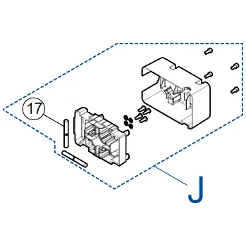 Pohon brány SPWIDE0001A - kompletní držák ramene XBA14/15/5