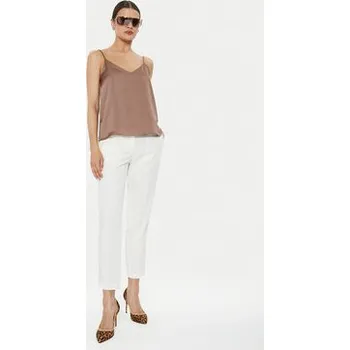 Dámské kalhoty ViCOLO Kalhoty z materiálu TB1564 Écru Regular Fit M