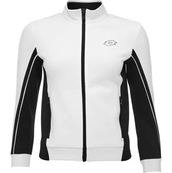 Dívčí mikina Dívčí sportovní mikina Lotto SQUADRA III FULL-ZIP TOP M Bílá, Černá