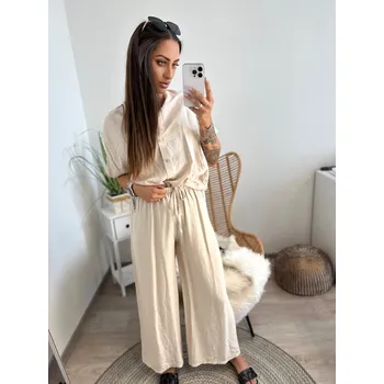 Dámský kostýmek Dámský vzdušný komplet s volnými nohavicemi, VELIKOST UNI ( S, M , L )