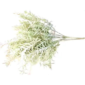 umělá květina Keřík pastelový - zelený - 33 cm