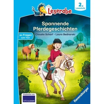 První čtění Spannende Pferdegeschichten - Lesen lernen mit dem Leseraben - Erstlesebuch - Kinderbuch ab 7 Jahren - Lesen üben 2. Klasse Mädc - Scharf, Claudia