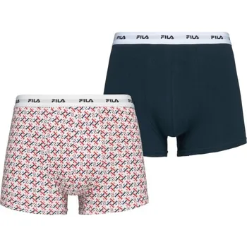 Boxerky Pánské boxerky Fila BOXER ELASTIC WITH LOGO IN BOX OF 2 PIECES S Mix