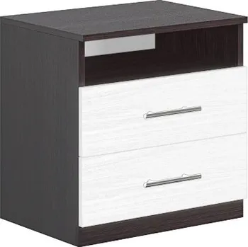 Noční stolek Noční stolek SANTOS wenge/bílá