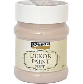 Speciální výtvarná barva Dekor Paint - křídová vintage barva 230ml - mandlová