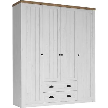 Šatní skříň Šatní skříň PROVANCE S4D, sosna andersen/dub lefkas