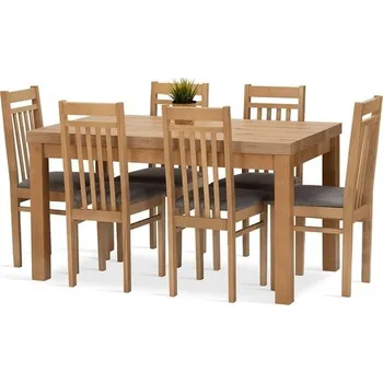 Falco Jídelní set Meteor 6 dub artisan/šedá