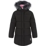 Dívčí bunda LOAP TORA 158/164 Tmavě šedá, Růžová