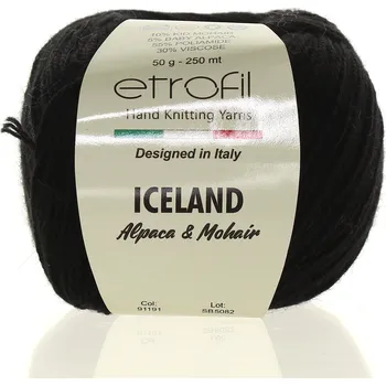 Příze Etrofil Iceland černá 91191