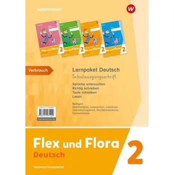 Německý jazyk Flex und Flora. Lernpaket Deutsch 2 (Schulausgangsschrift) Verbrauchsmaterial