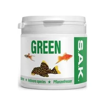 Krmivo pro rybičky S.A.K. green 75 g (150 ml) velikost 2