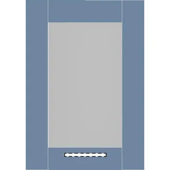 Kuchyňská skříňka Kuchyňská dvířka REA ALFA DSO-40-57, pow blue