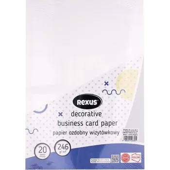 Set školních potřeb Papier wizytówkowy A4/20K biały Juta (pl, 2000, Beniamin)